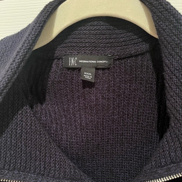3xl international concepts men’s 3/4 zip sweater - Picture 2 of 4